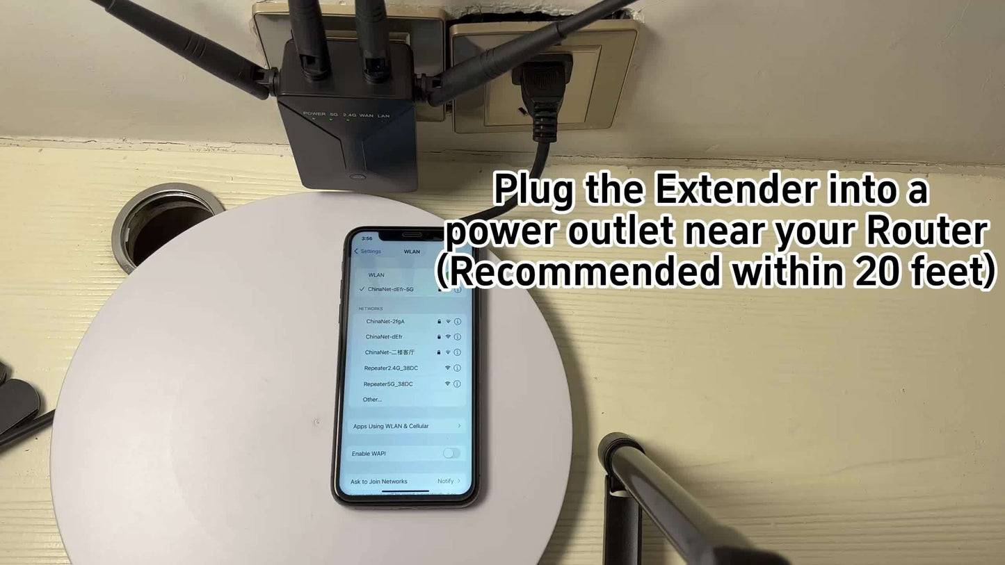 Ultra-Powerful WiFi Extender Signal Booster - Covers Up to 13225 Sq.ft and 130 Devices, Dual Band 2.4G and 5G, 1200Mbps Wall-Through Strong WiFi Signal Amplification, with Ethernet Port and Access Point Mode for Whole-Home Co