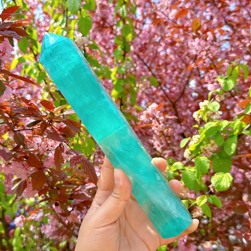 1pc (500-600g)Natural Lake Blue Fluorite tower, Quartz Crystal tower, Crystal Gifts, Home Decoration, Crystal Tower, Reiki Heal, Crystals