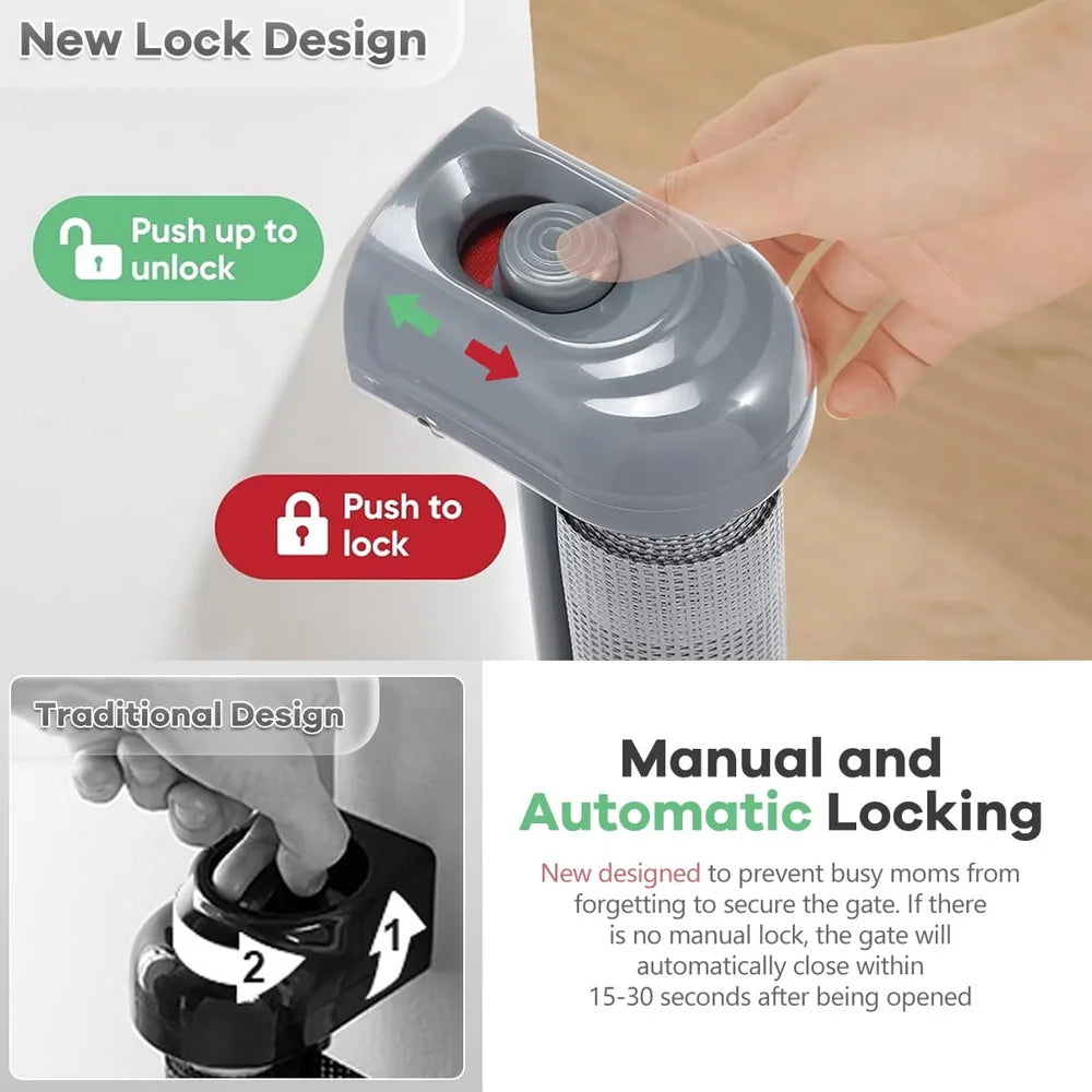 Retractable Baby Safe Doorways 71" Wide Baby Gate Child Safety Gate For Doorways Stairs Hallway Stairs Indoor Outdoor Pet Gate