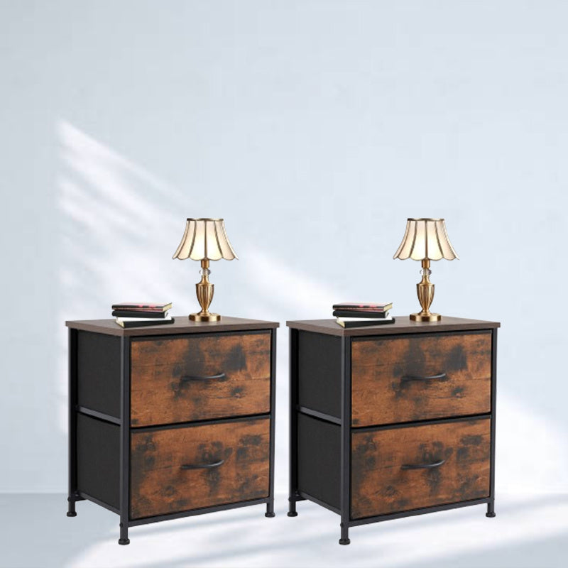 LED Makeup Mirror, Adjustable Brightness Full-Length Mirror, Highly Acclaimed Dressing Mirror. 2-Drawer Storage Cabinet, Bedside Table, Fabric Drawer Scratch Resistant, Metal Frame Sturdy And Durable