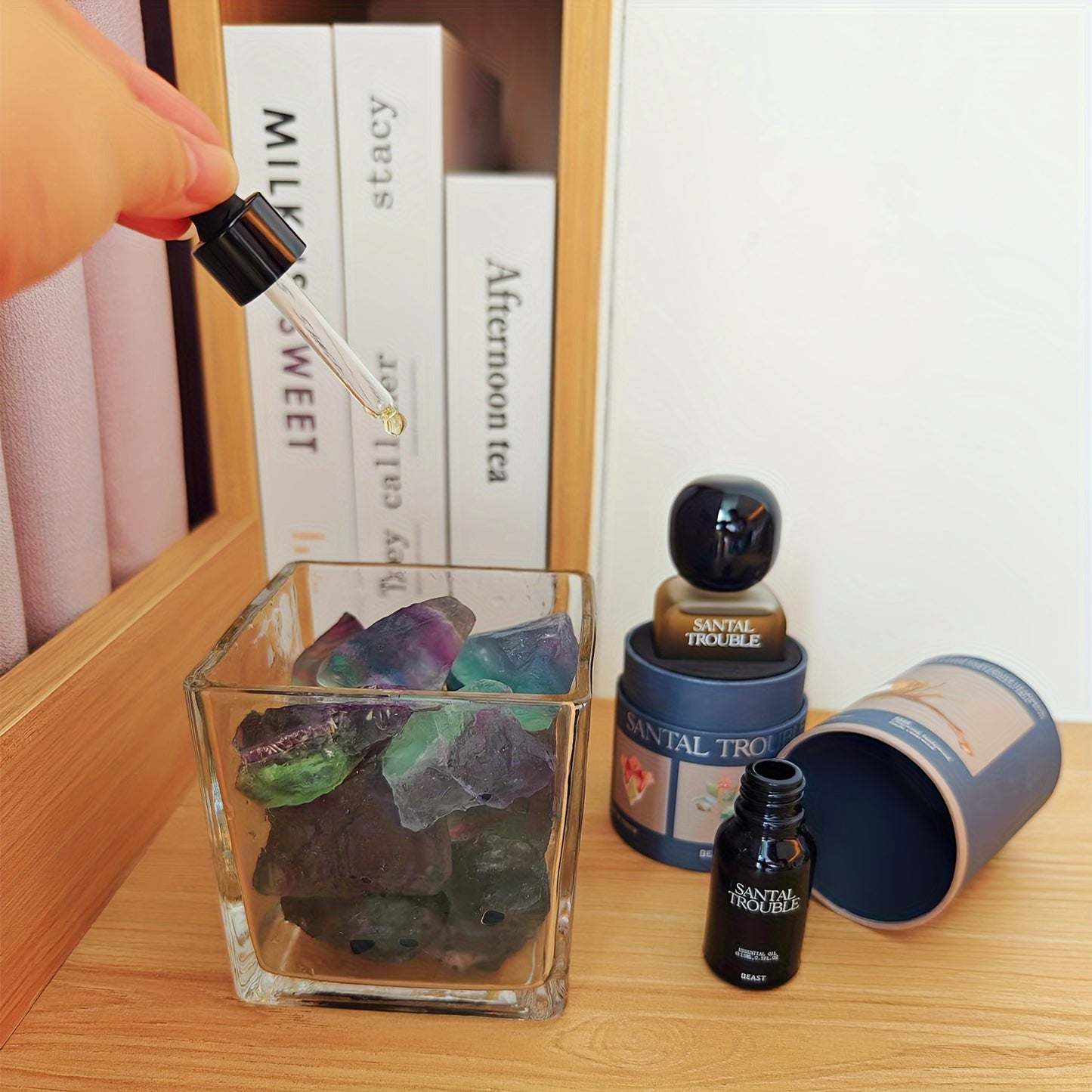 1LB Rough Rainbow Crystal Stones - Vibrant Purple, Green & Blue Raw Gemstones for Tumbling, Wire Wrapping & Meditation Decor