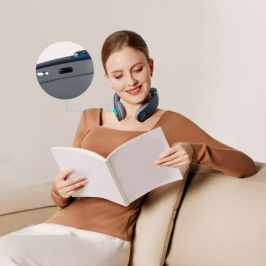 SKG Portable Neck Massager with Heat, Cordless Deep Tissue Vibration Device, 9D Electric Shiatsu Neck Massager, Ideal Gifts for Men And Women for Birthdays, Suitable for Home, Office, And Car Use.