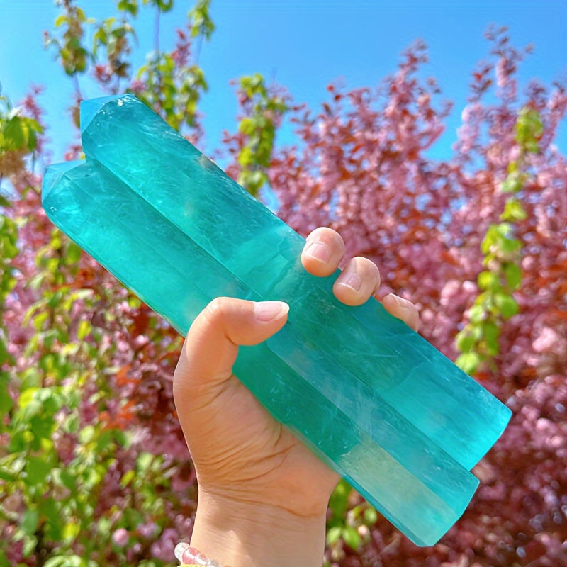 1pc (500-600g)Natural Lake Blue Fluorite tower, Quartz Crystal tower, Crystal Gifts, Home Decoration, Crystal Tower, Reiki Heal, Crystals