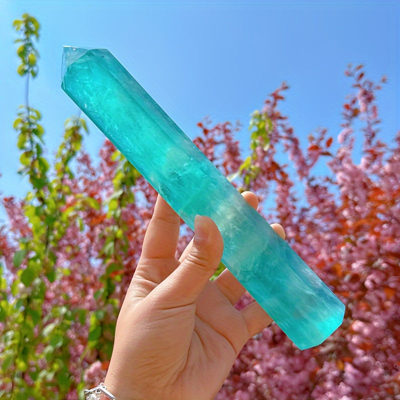 1pc (500-600g)Natural Lake Blue Fluorite tower, Quartz Crystal tower, Crystal Gifts, Home Decoration, Crystal Tower, Reiki Heal, Crystals