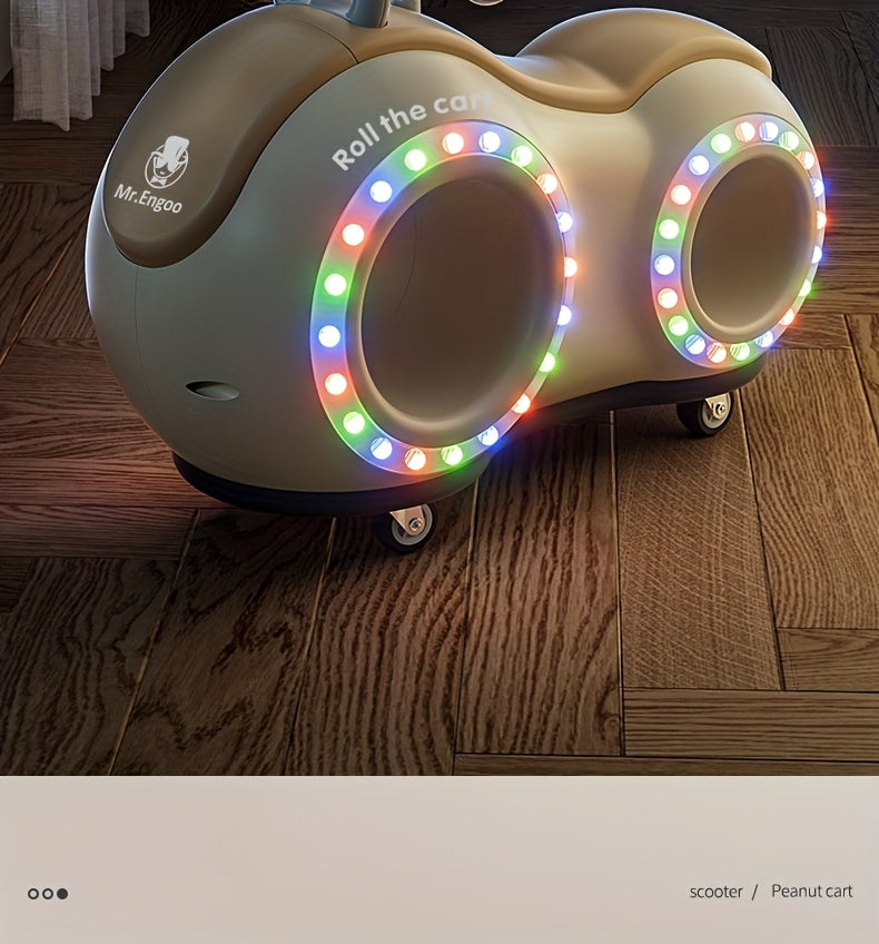 Baby Toys For Kids Girls - Kids Baby Walker & Toddler Balance Bike, 220lb Anti-Tip 4 Wheelswith Music Lights, 12-24 Month Toddler Toy For Babies, Indoor Outdoor Parent-child Ride On, Ideal First Birthday Gifts For Baby Thanks