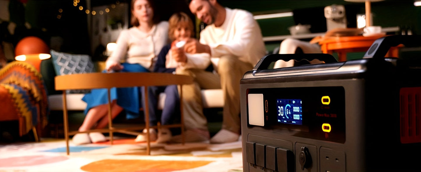 OSCAL PowerMax 6000Surge 7200W Portable Power Station, 3600Wh LiFePO4 Expandable Solar Generator With 4xAC Outlets, 1.2H Full Charge, 10ms UPS For Home Emergency, Outdoor Camping, Road Trips, Christmas, Festival, New Year's G