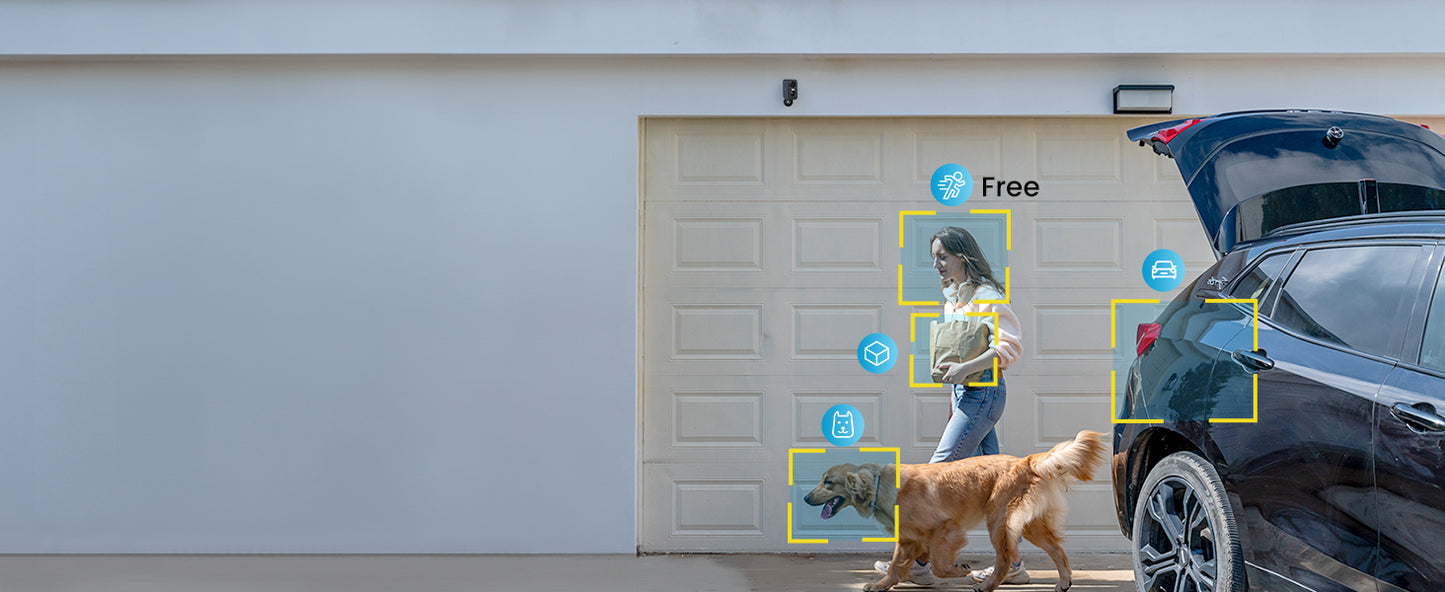 ieGeek 5MP WiFi Outdoor Surveillance Camera Wireless 5200 mAh Battery   , PIR Motion Detection, Colourful Night Vision