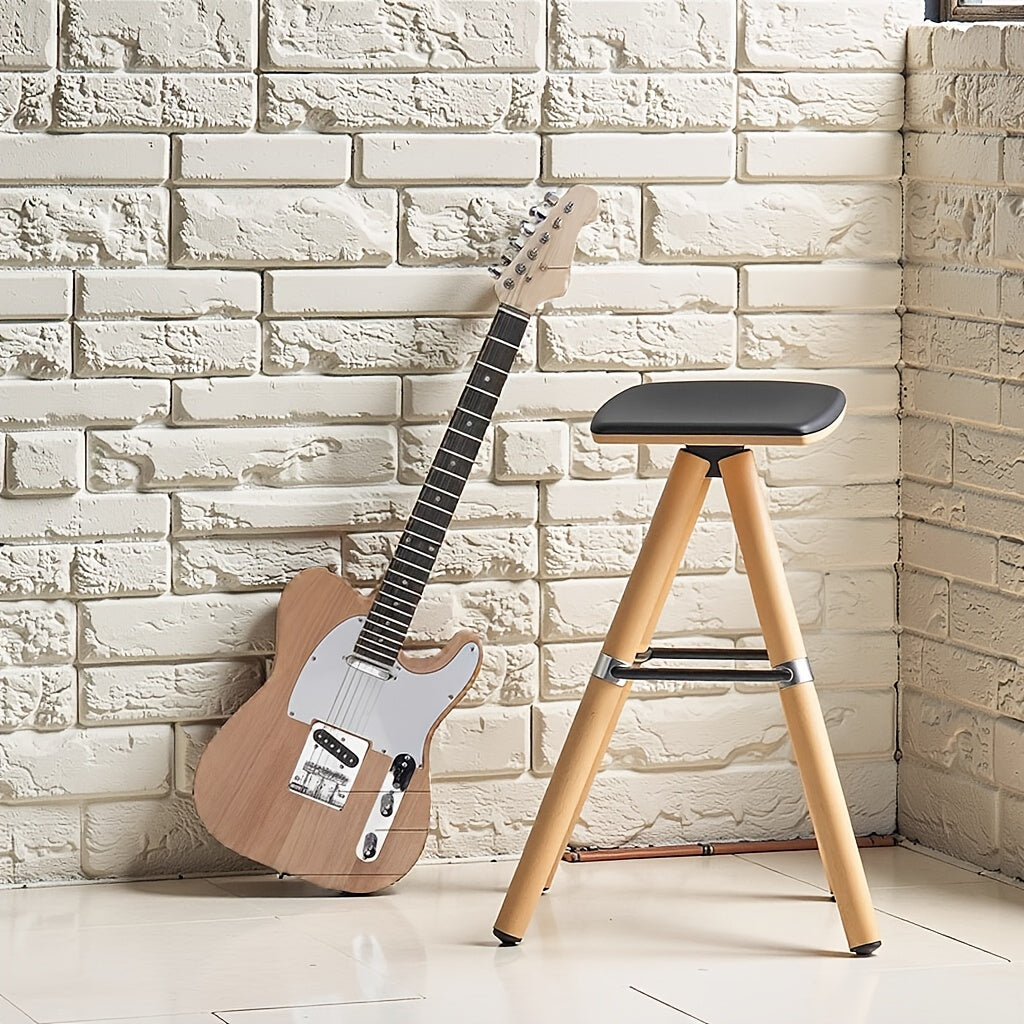 DIY Guitar Kit with Mahogany Body, Ebony Fingerboard and Maple Neck, 6 String DIY electric Guitar Kit with Classic Design, Easy Installation & Full Equipment to Build Your Own Guitar