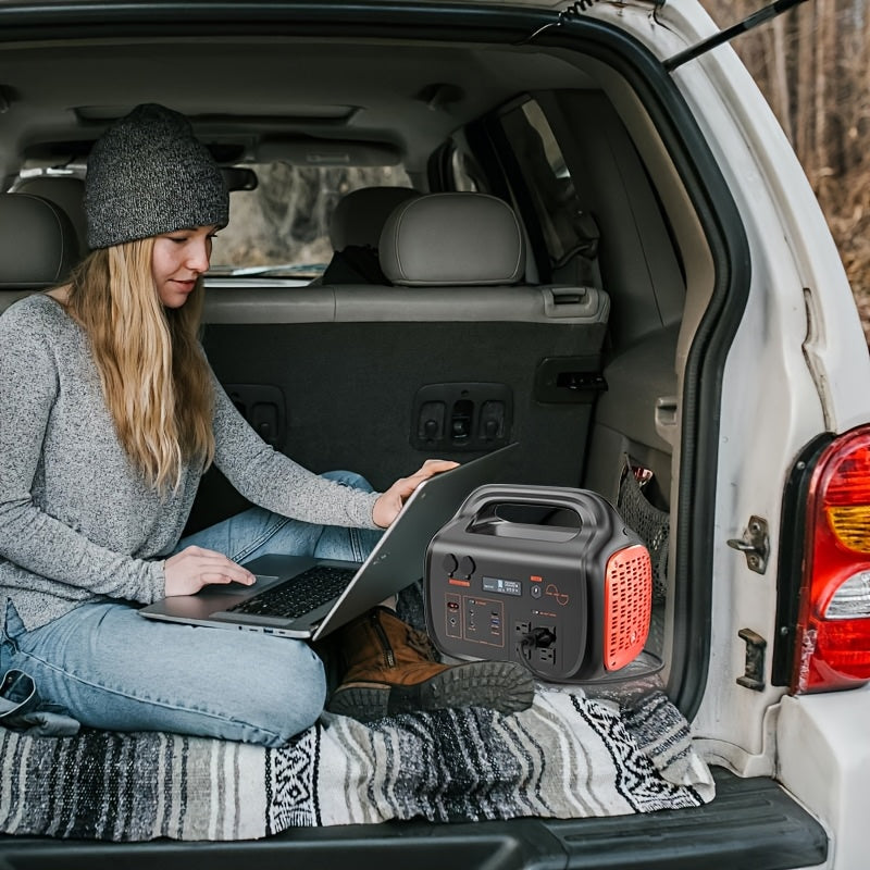 1000W(Peak 2000W)/1075Wh Portable Power Station with Foldable Solar Panel (200W), 1075Wh LiFePO4 (LFP) Battery, Fast Charging, Solar Generator Suitable for Family Emergency Outdoor Hunting Camping RV Trip, Portable Power Stat