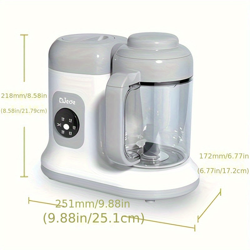 Youngsters Food Maker - One Button Rotate & Press Control, Youngsters Food in Minutes, Processor Steamer Puree Blender, Auto Cooking & Stirring, Healthy Homemade Food for Youngsters & Youngsters, White