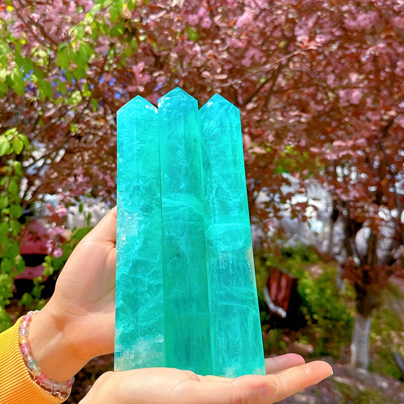 1pc (500-600g)Natural Lake Blue Fluorite tower, Quartz Crystal tower, Crystal Gifts, Home Decoration, Crystal Tower, Reiki Heal, Crystals