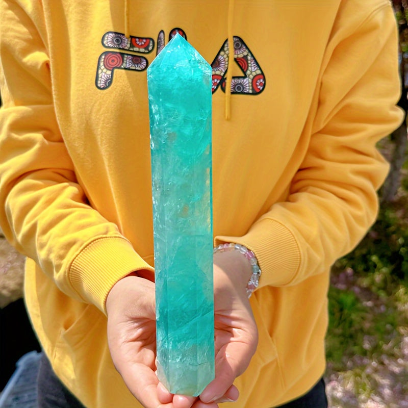 1pc (500-600g)Natural Lake Blue Fluorite tower, Quartz Crystal tower, Crystal Gifts, Home Decoration, Crystal Tower, Reiki Heal, Crystals