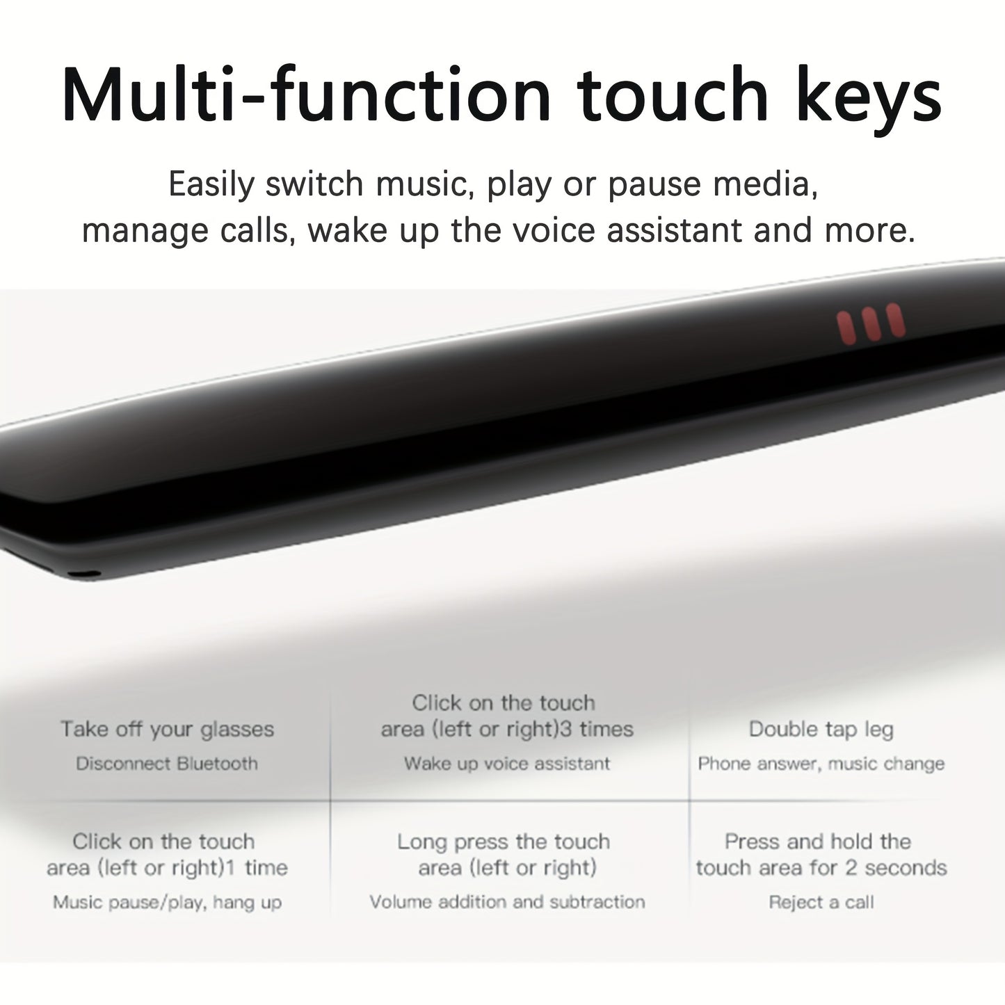 AI Smart Glasses, Smart Glasses with 160+ Languages Real Time Translation Support, Chat GPT System, OICIIDO New Multi-functional Audio Glasses for Men And Women, Built-in Microphone And Speaker, HD Voice Calls And HIFI Music