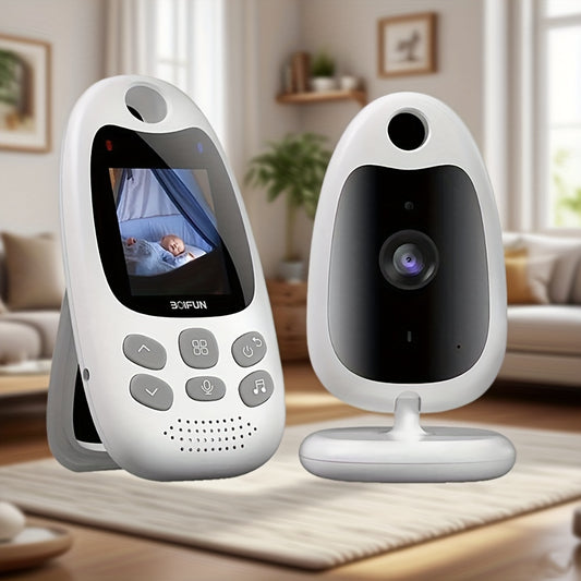 BOIFUN Portable Monitor with Camera & Audio - 2-in-1 Smart Nursery System, 2" HD Screen, Two-Way Talk, VOX Motion/Noise Alerts, Temperature Sensor, Lullabies, - (No WiFi), Smartphone Compatible for,,