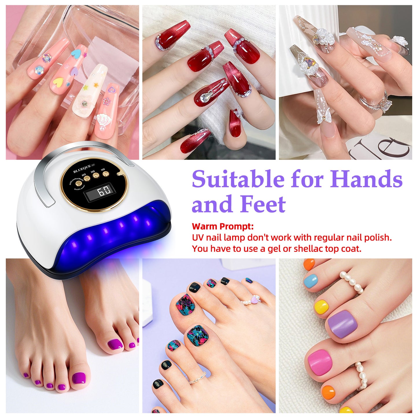 Professional UV Light for Gel Nails, LED Nail Lamp for Gel Polish with 4-Timer and Sensor, 39 PCS LED Beads, UV Dryer for Salon Home Gift for Woman Mom Girl