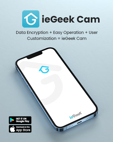 ieGeek 5MP WiFi Outdoor Surveillance Camera Wireless 5200 mAh Battery   , PIR Motion Detection, Colourful Night Vision