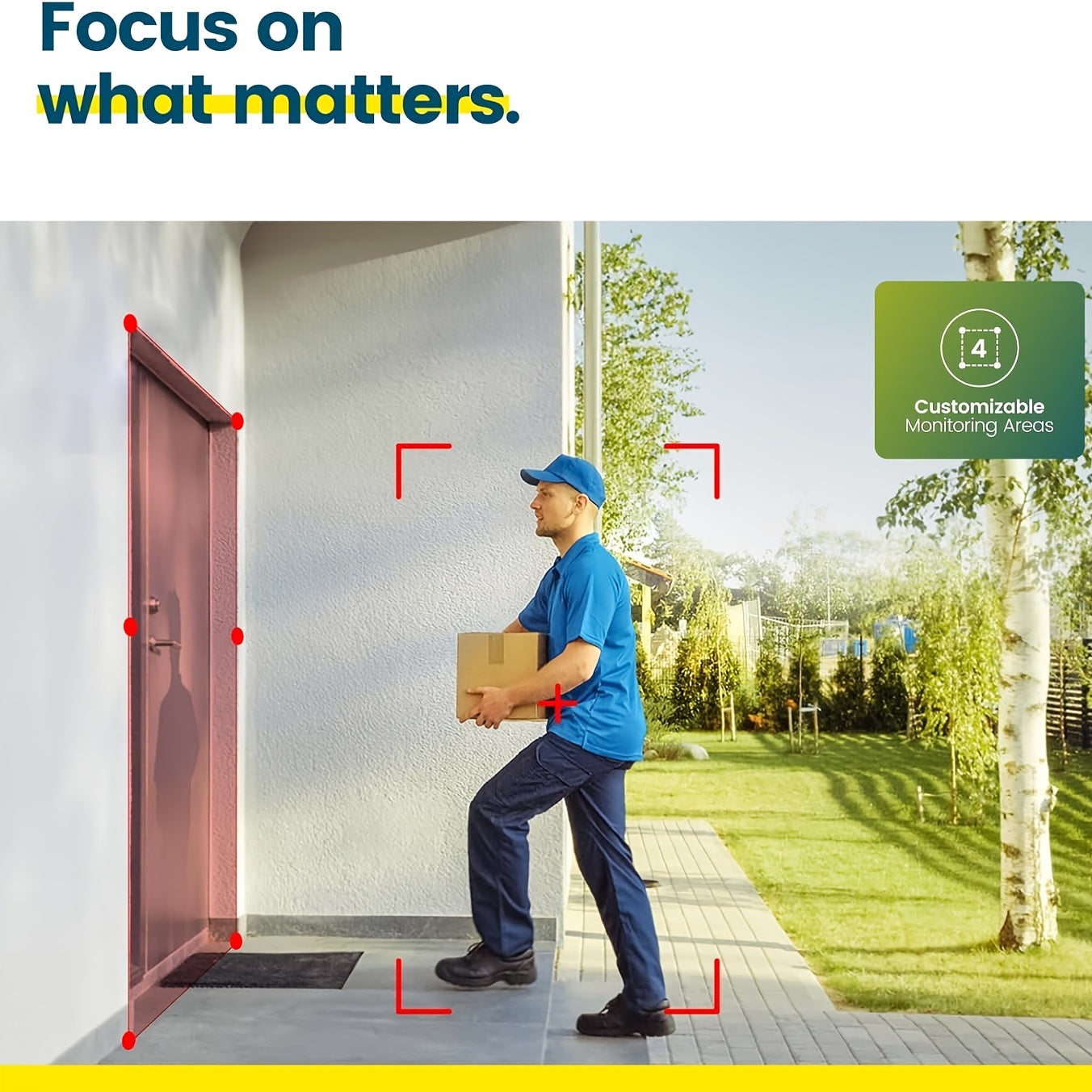 2K Solar Dual Lens Camera, Outdoor 2.4GHz WiFi Camera, Outdoor Security Camera, Pet Camera, Baby Monitor, 360° Security Camera with Siren And Spotlight, Motion Detection, Two-Way Talking, Color Night Vision, 1pc, Free Cloud