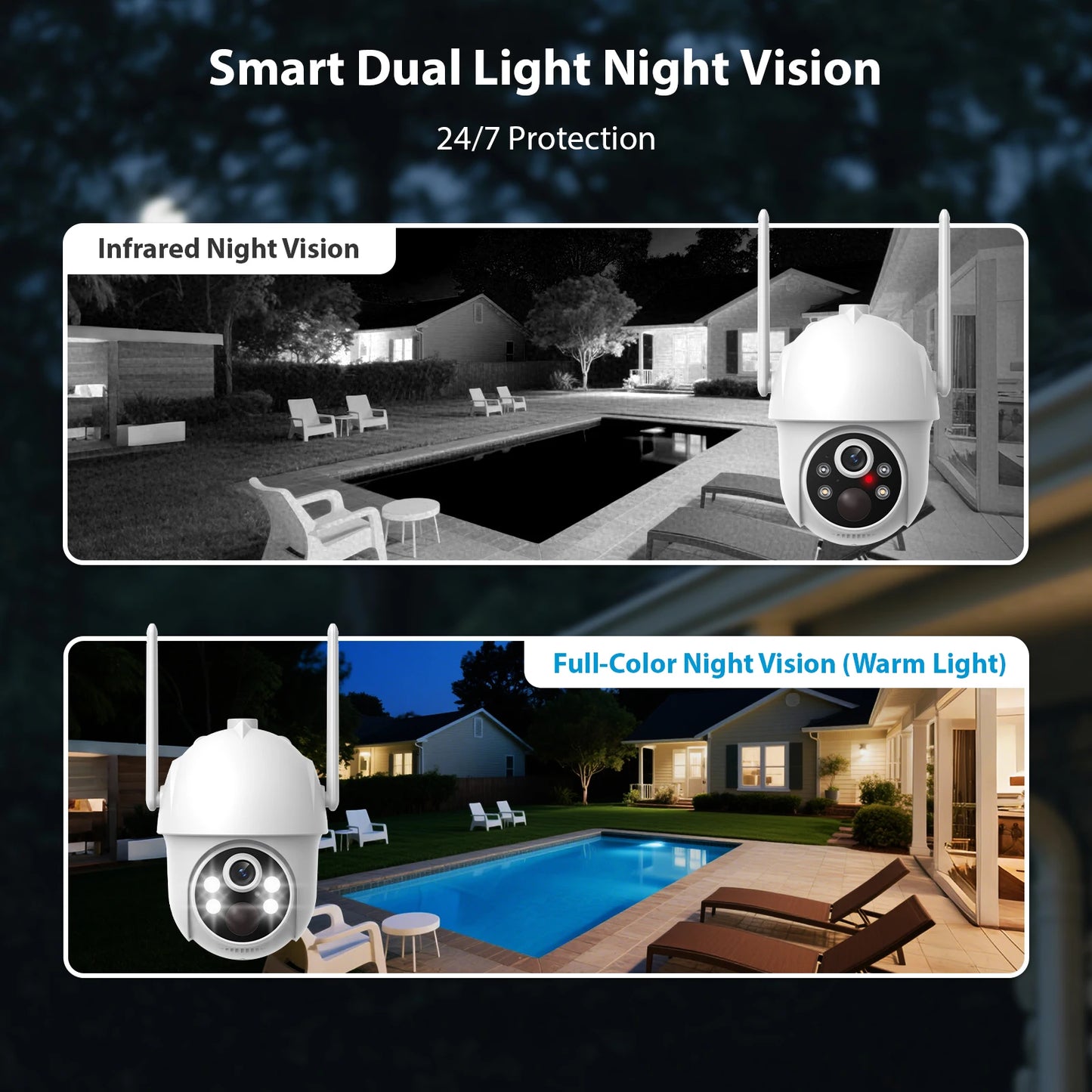 4G Solar Camera Wireless Outdoor Security Camera PIR Human Detection Night Vision IP66 Waterproof Two-Way Talk IP Camera