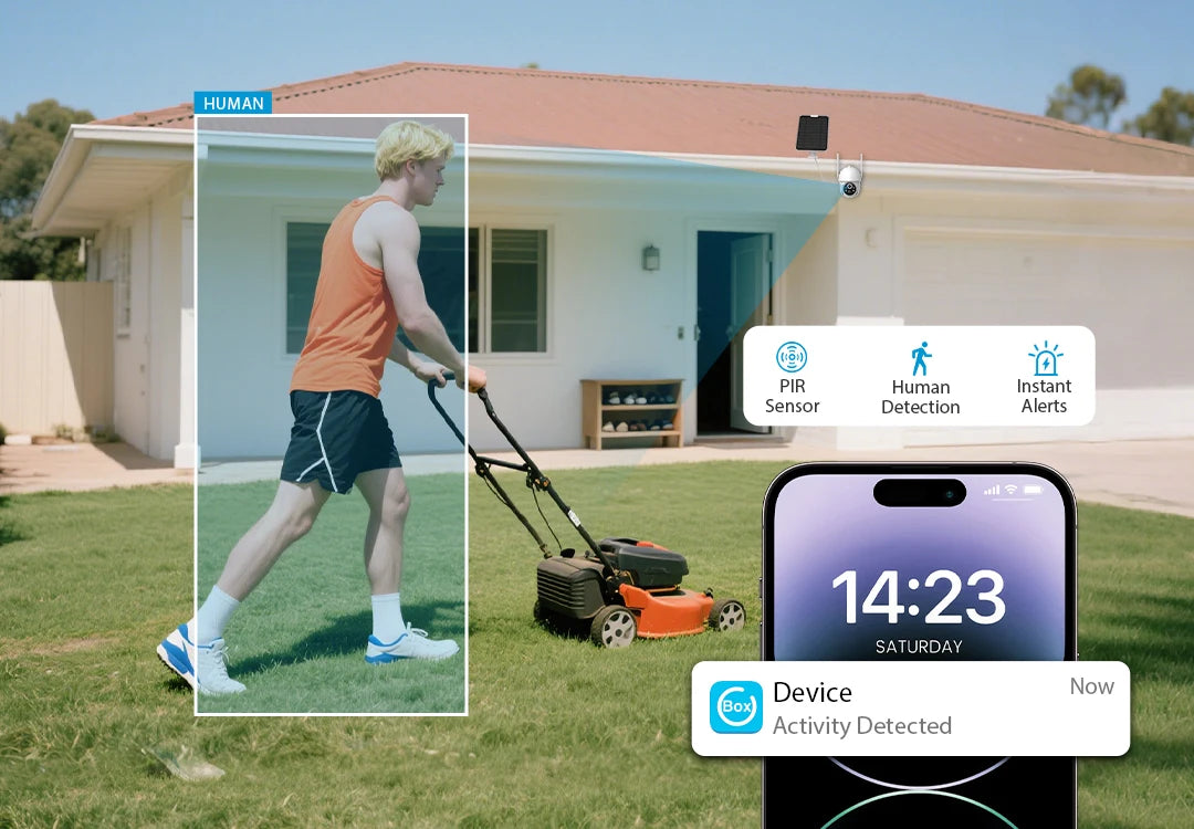 4G Solar Camera Wireless Outdoor Security Camera PIR Human Detection Night Vision IP66 Waterproof Two-Way Talk IP Camera