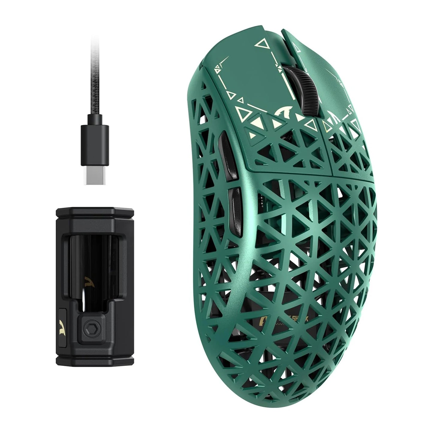 ATTACK SHARK R5 Ultra 8K Carbon Fiber Wireless Gaming Mouse with 42000 DPI-PAW3950 MAX Sensor -39g Ultra-Lightweight for Win/Mac