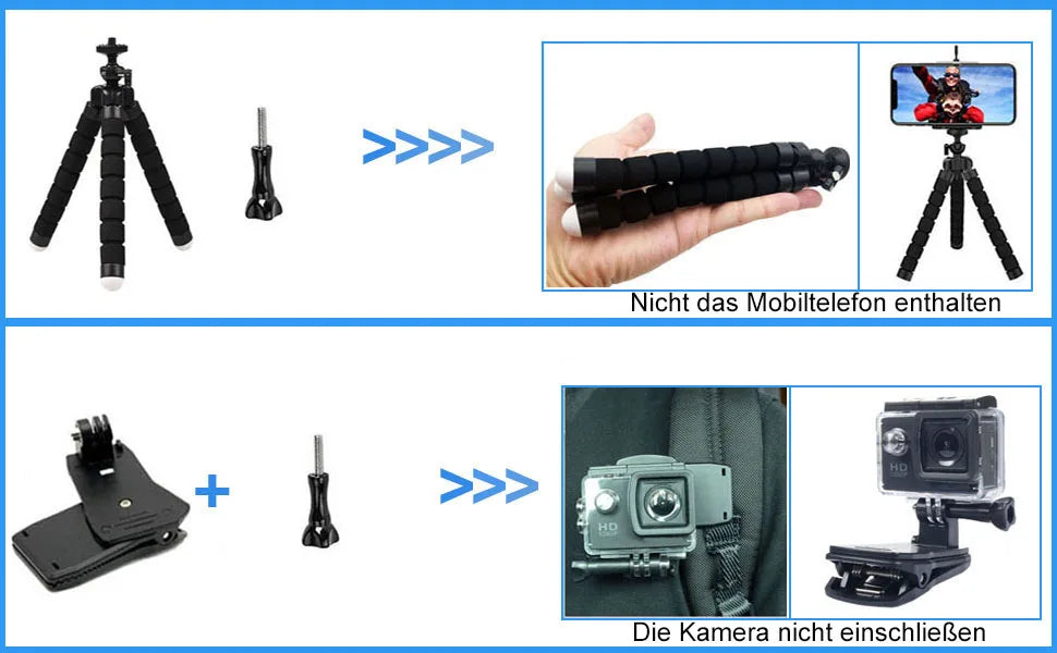 Accessories Bundle for DJI Osmo Action 5 Pro Action 4/3 Waterproof Housing Case Diving Silicone Cover Glass Screen Protector