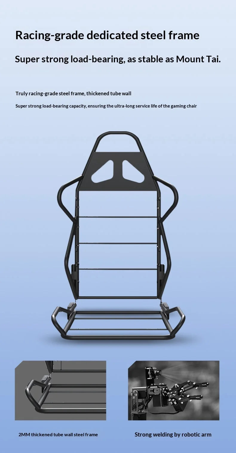 Ergonomic Gaming Chair Office Computer Chair Recliner Adjustable Lumbar Headrest PU Leather Home Dorm Student Comfortable