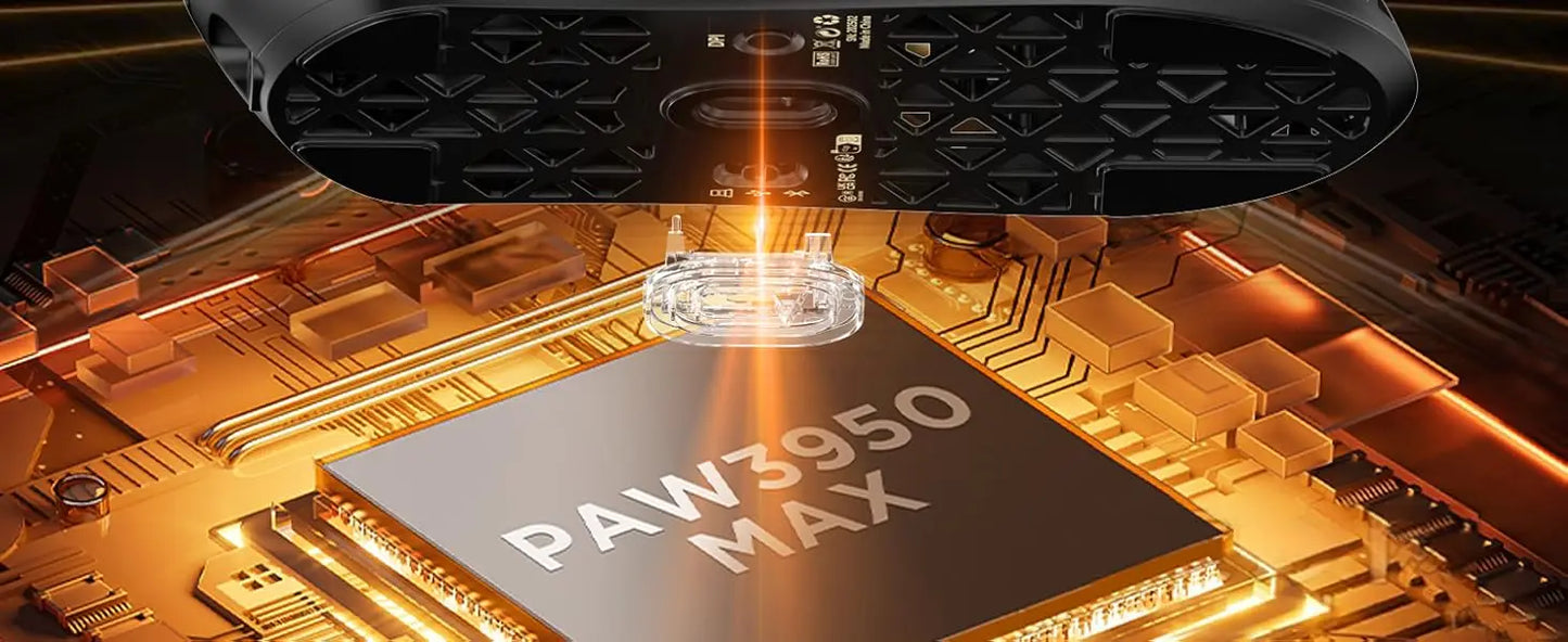 ATTACK SHARK R5 Ultra 8K Carbon Fiber Wireless Gaming Mouse with 42000 DPI-PAW3950 MAX Sensor -39g Ultra-Lightweight for Win/Mac