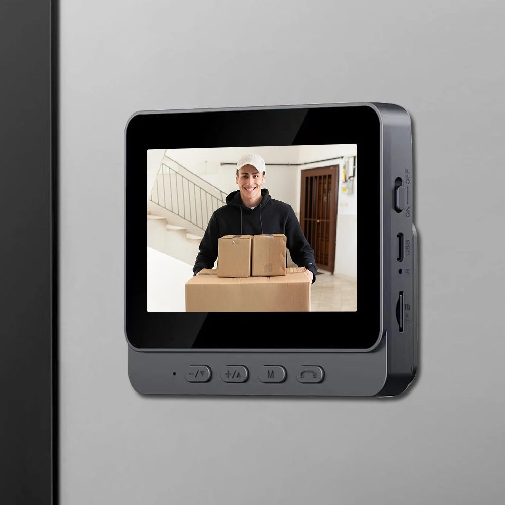 2.4G WiFi Video Intercom Door Bell 4.3 Inch IPS Screen Eye Peephole Camera Waterproof Video Intercom Door Camera for Home Safety