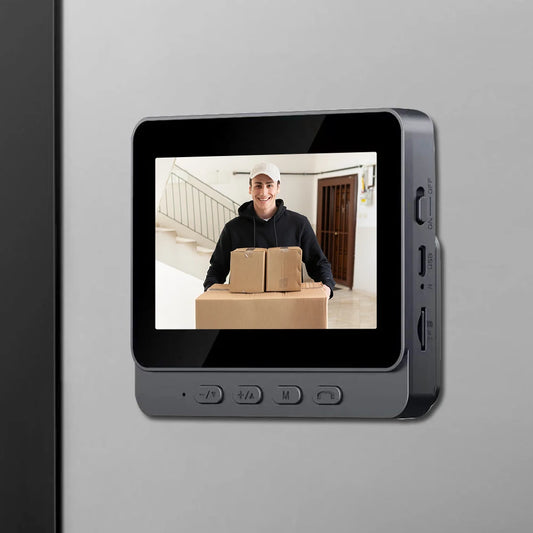 2.4G WiFi Video Intercom Door Bell 4.3 Inch IPS Screen Eye Peephole Camera Waterproof Video Intercom Door Camera for Home Safety