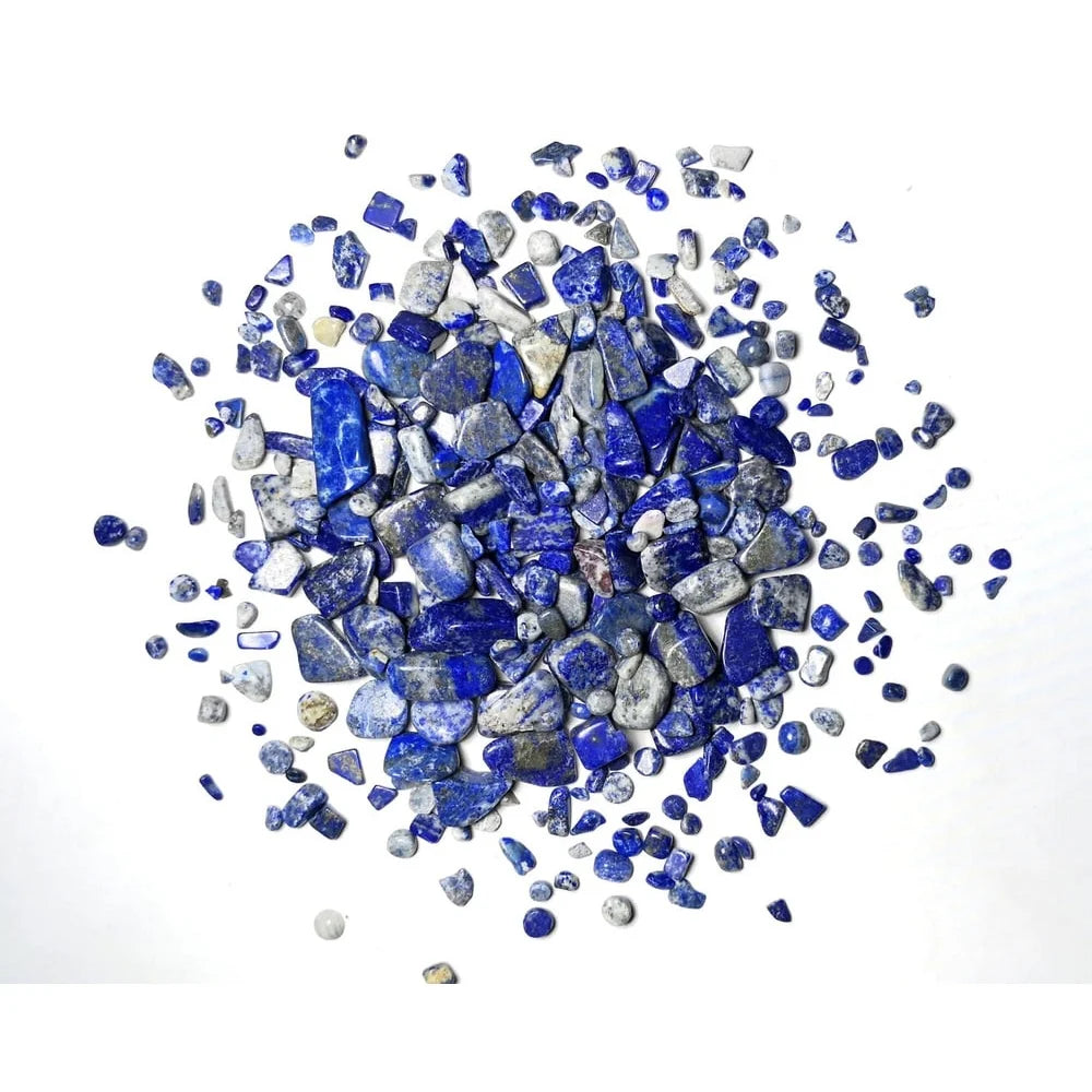Natural Lapis Lazuli Tumbled Chips Stone 1 Pound Jewelry Design Crafting Decoration Kids Fun Art Projects