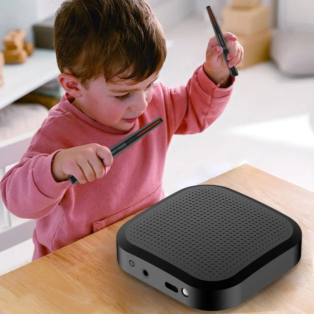 Air Drum with Drumsticks Sets Portable Electronic Virtual Air Drum Drumsticks Pedals Professional for Beginners Children Adults