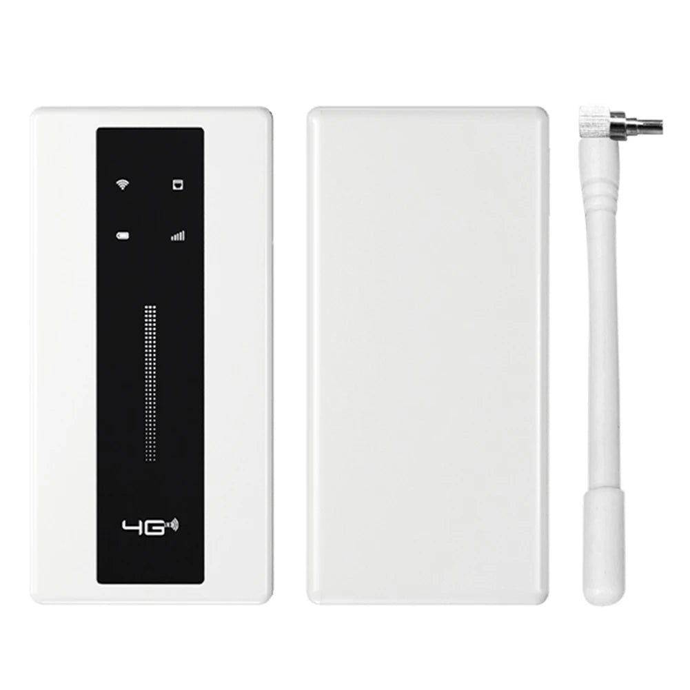 4G LTE Mobile Router 10000mAh Wireless Network Adapter 150Mbps with External Antenna LED Indicator Portable 4G WiFi Router