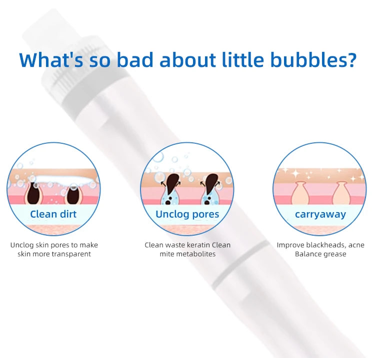 Beauty Small Bubble Blackhead Suction Instrument Hydrogen Water Oxygen Spray Vacuum Injection Clean Hydra Dermabrasion Device
