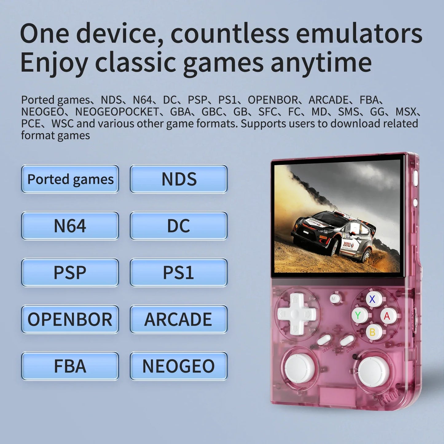 BATLEXP G350 Handheld Game Console 3.5'' IPS Screen Linux System Dual Joystick Vibration Motor Retro Portable Video Console Gift