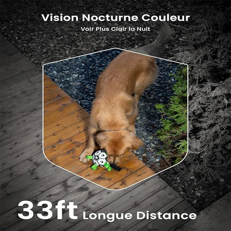 ieGeek 5MP WiFi Outdoor Surveillance Camera Wireless 5200 mAh Battery   , PIR Motion Detection, Colourful Night Vision