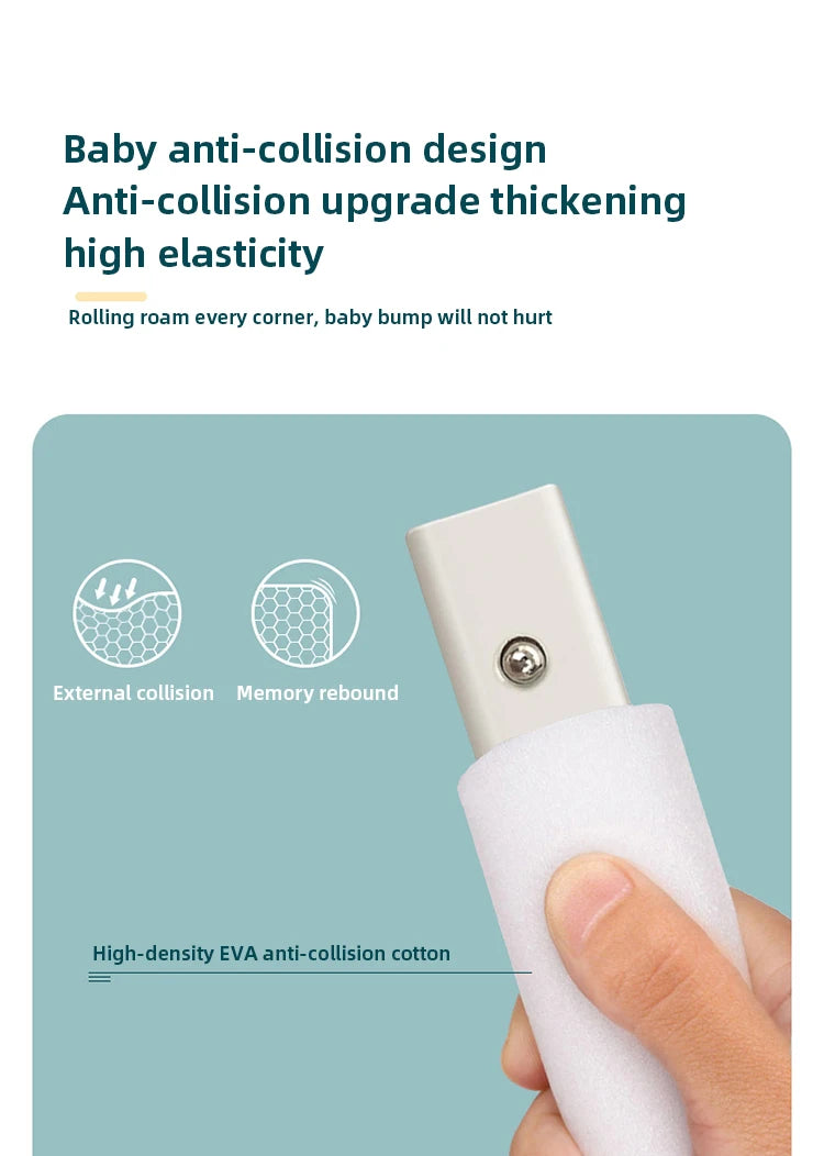 IMBABY Bed Guardrail Portable Baby Safety Bed Barrier Liftable Baby Activity Fence Cartoon Crib Bumpers Easy to Install Bed Rail