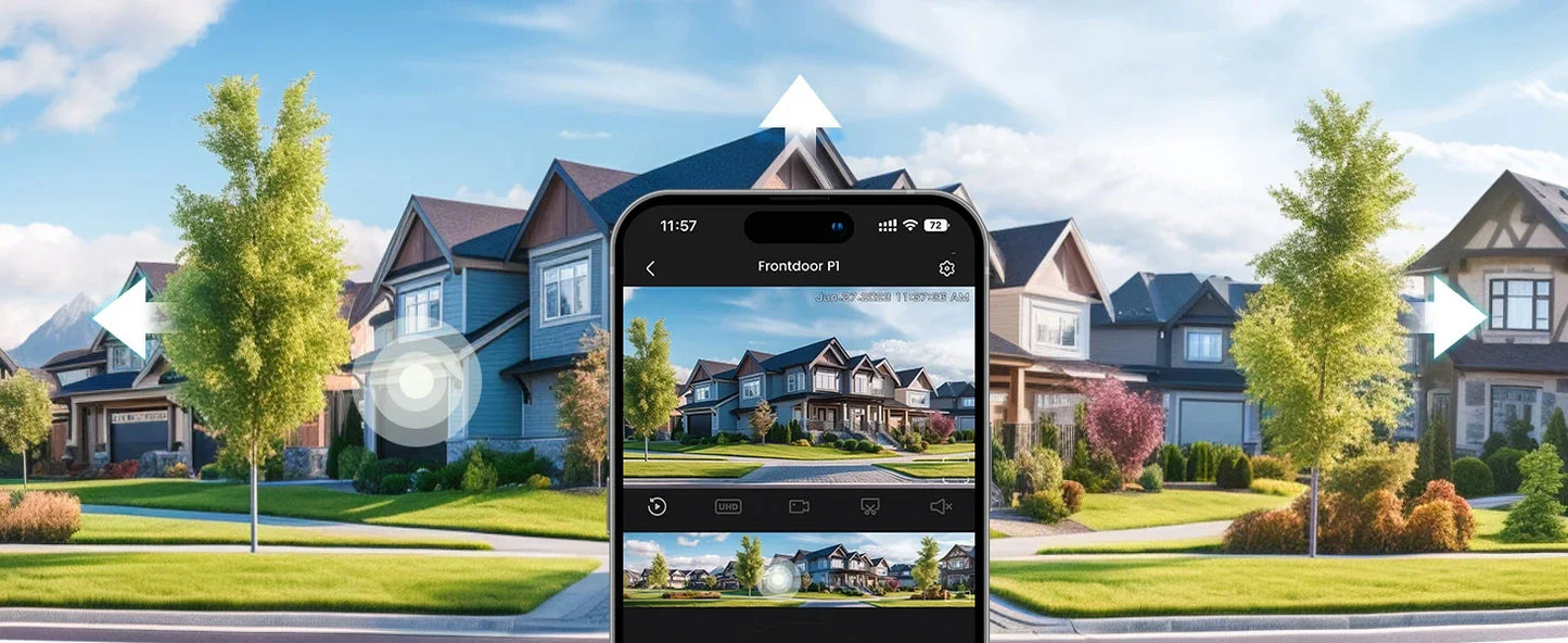 AOSU 3MP PTZ 4/8/12pcs Solar Camera 5000mAh Battery Wireless 2.4Ghz WIFI Camera PIR AI Detection 2-Way Audio Outdoor CCTV Camera