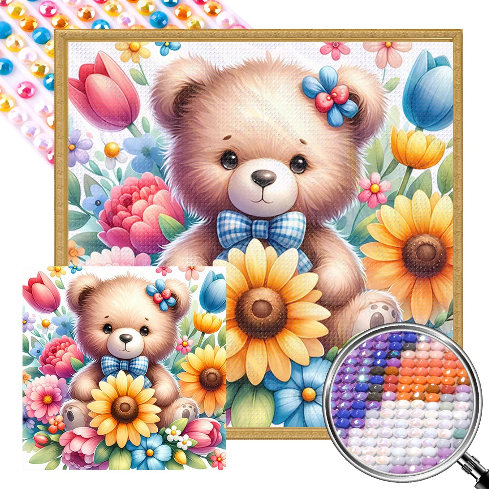5D DIY Full Round Drill Partial AB Diamond Painting Animal Kit Art Decor Craft Children Gifts New Year Gifts Adult Gifts