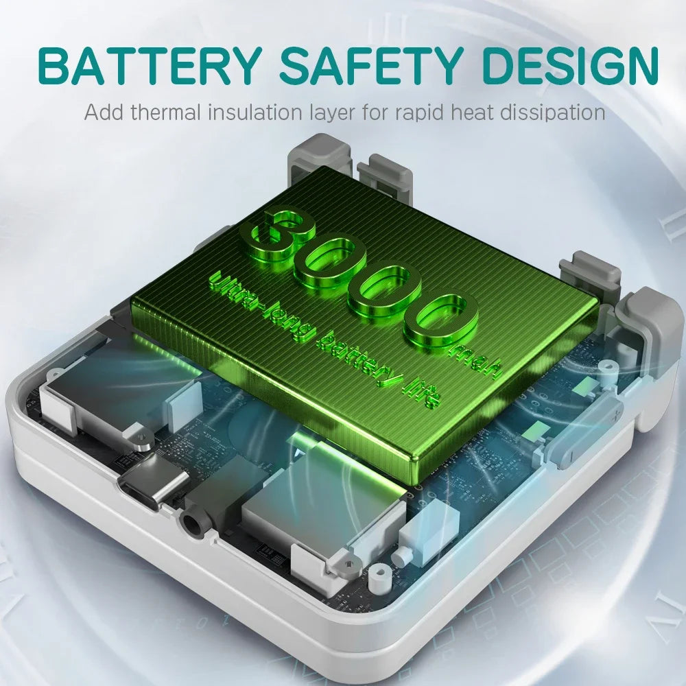 MIYOO Flip V2 Handheld Game Players 3.5''IPS Screen Linux System Onion OS Video Game Consoles Free Storage Bag Gamer Gift Gaming