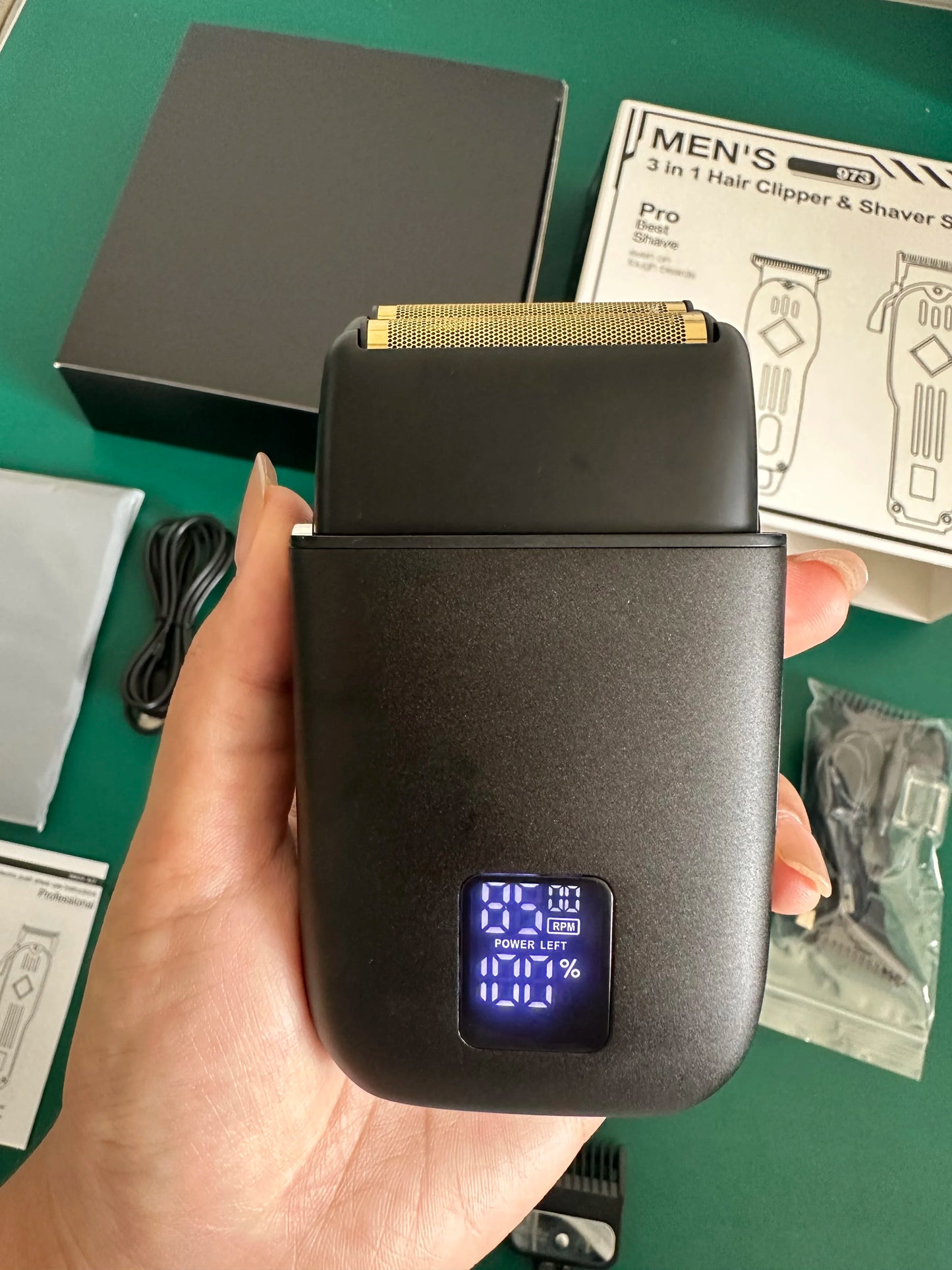 NEW Resuxi 973 3 in 1 Professional Electric Hair Clipper Shaver Set Hair Trimmer Men's Electric Shaver Hair Cutting Machine