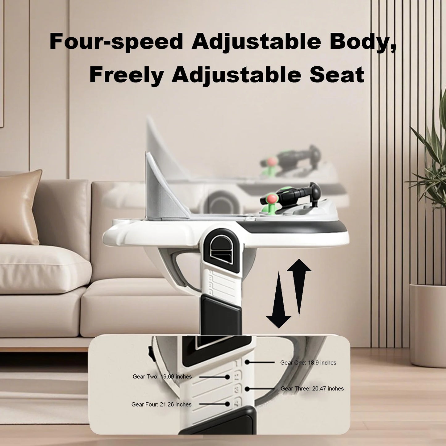 2025 Multifunctional Baby Walker With Sunshade and Seat Kids Anti-Rollover Adjustable Music Stroller Mother Baby Supplies Toys