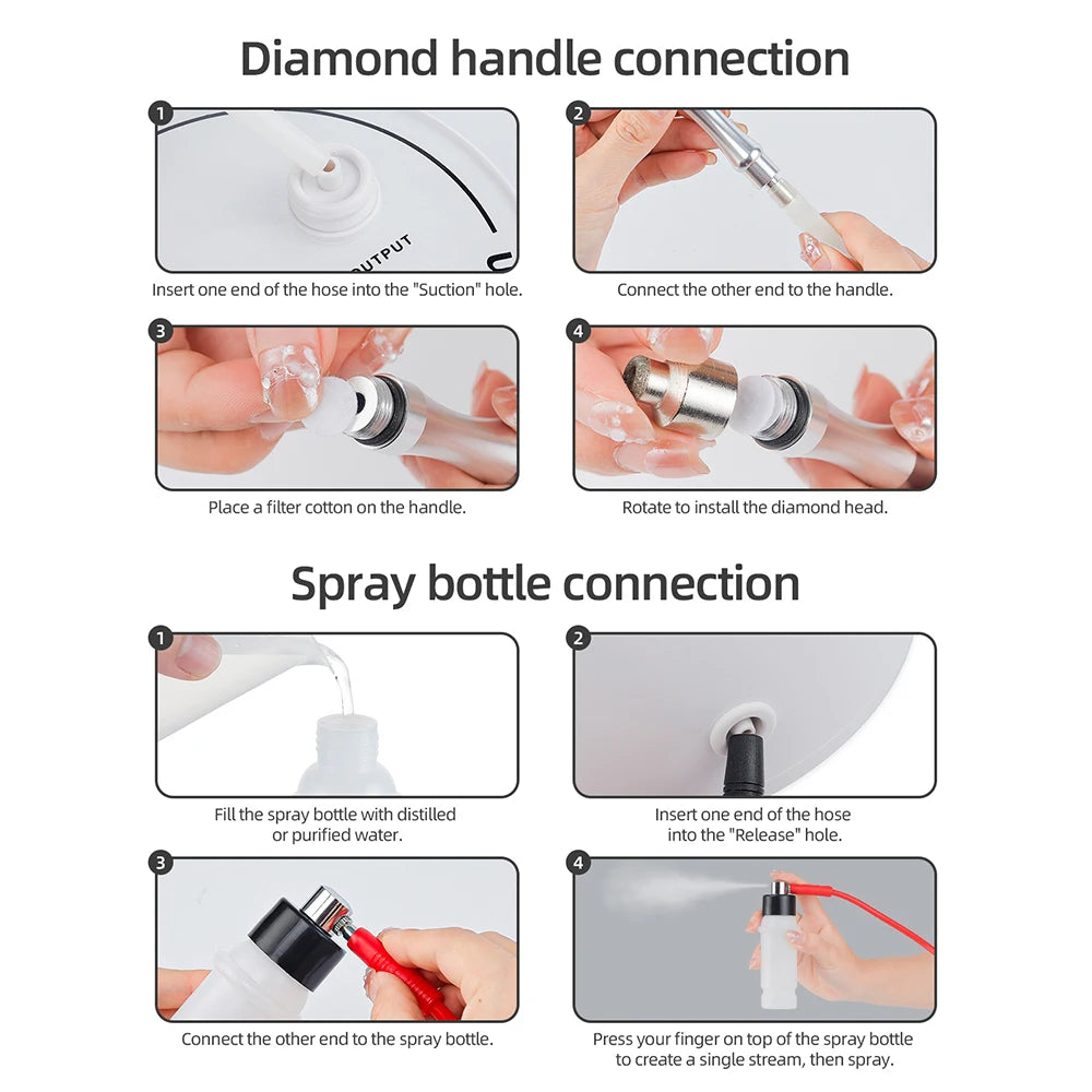 Professional Diamond Microdermabrasion Machine Water Spray Exfoliation Face Peeling Beauty Machine Pore Deep Cleaning Skin Care
