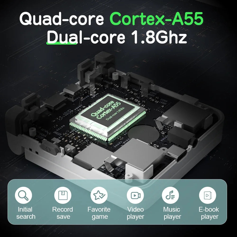 MIYOO Flip V2 Handheld Game Players 3.5''IPS Screen Linux System Onion OS Video Game Consoles Free Storage Bag Gamer Gift Gaming