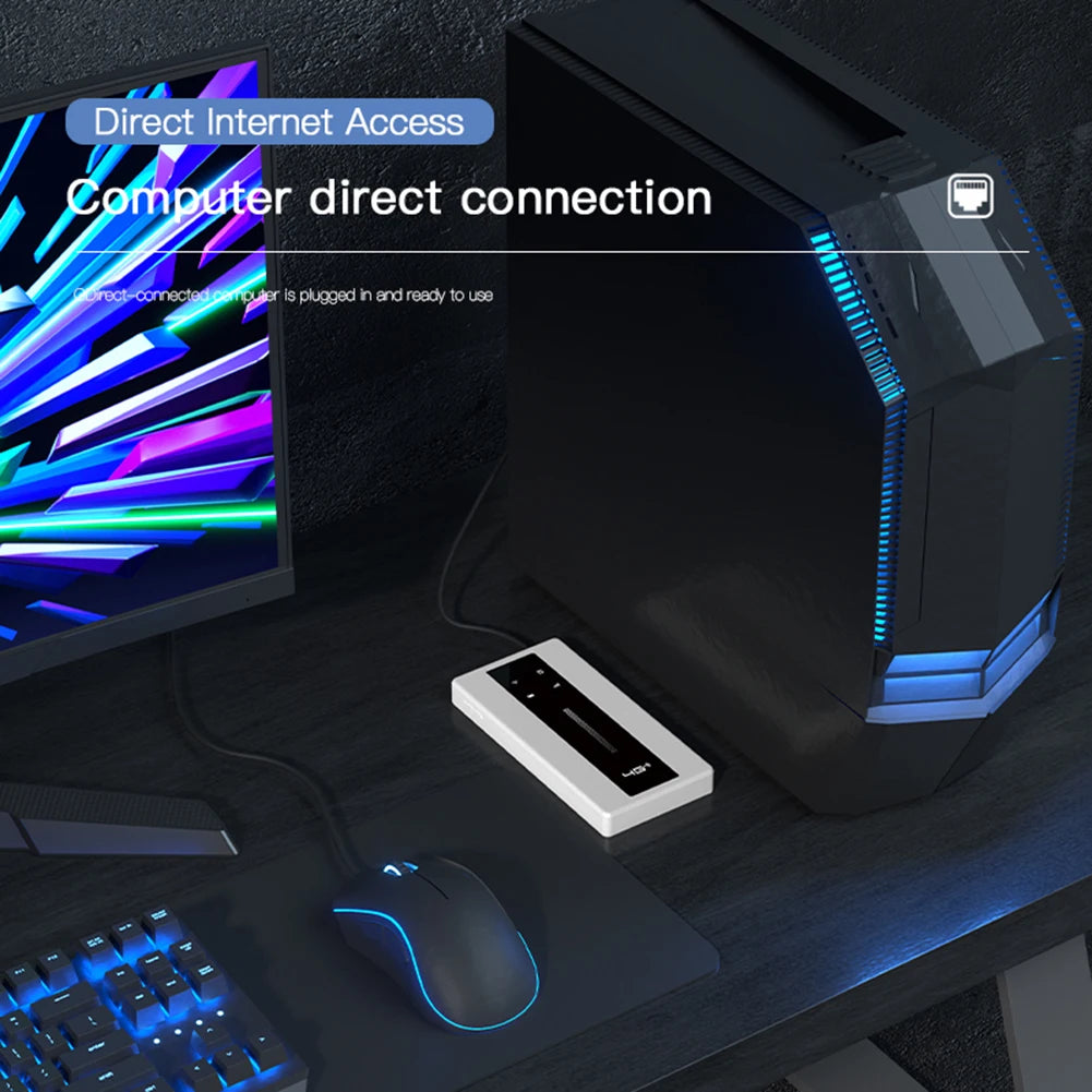 4G LTE Mobile Router 10000mAh Wireless Network Adapter 150Mbps with External Antenna LED Indicator Portable 4G WiFi Router