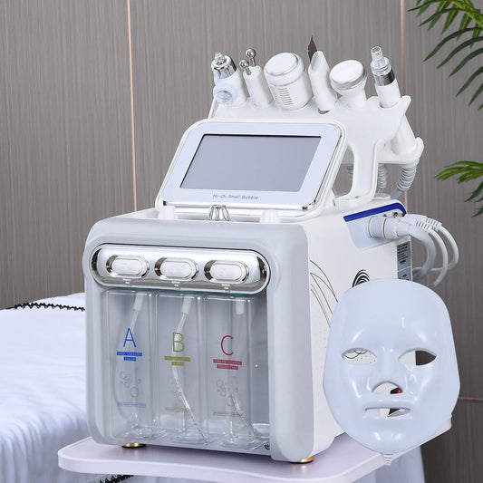 7 in 1 H2O2 Beauty Skin Cleansing Hydrofacial Machine Facial Machine Water Aqua Peeling for Home Use