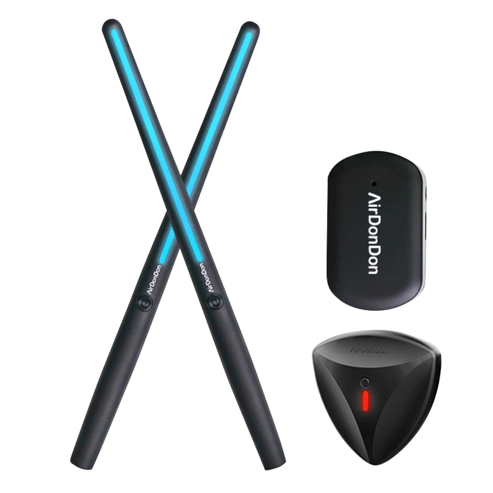 Portable Air Drum Set Virtual Drum Sticks Bluetooth-Compatible Electronic Drum Set Realistic Effect for Beginners Professionals