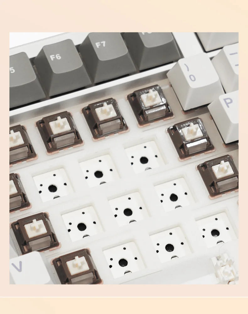 AULA F108pro Wireless Bluetooth Keyboard Macro Gaming keyboard Gasket Hot-swap Full Size Keyboard with TFT Smart Display