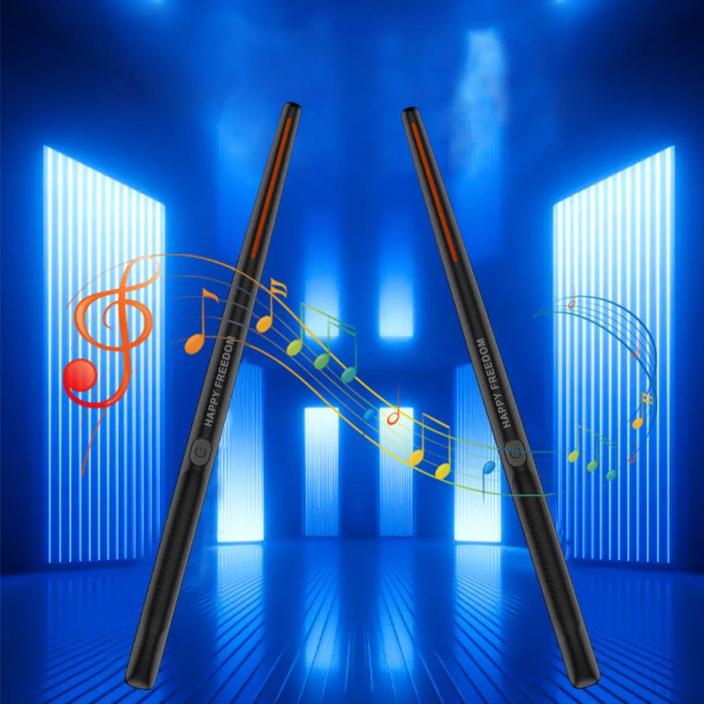 Air Drum with Drumsticks Sets Portable Electronic Virtual Air Drum Drumsticks Pedals Professional for Beginners Children Adults