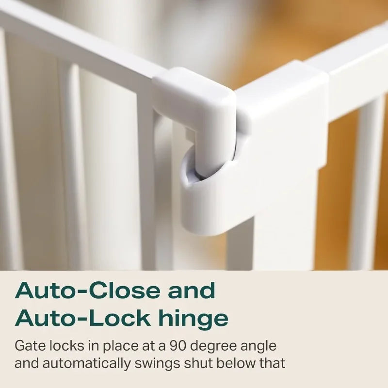36" Extra Tall Baby Gate for Stairs, 29.7-48" Wide Dog Gates for Doorways, Auto Close Safety Gate for Babies and Pets