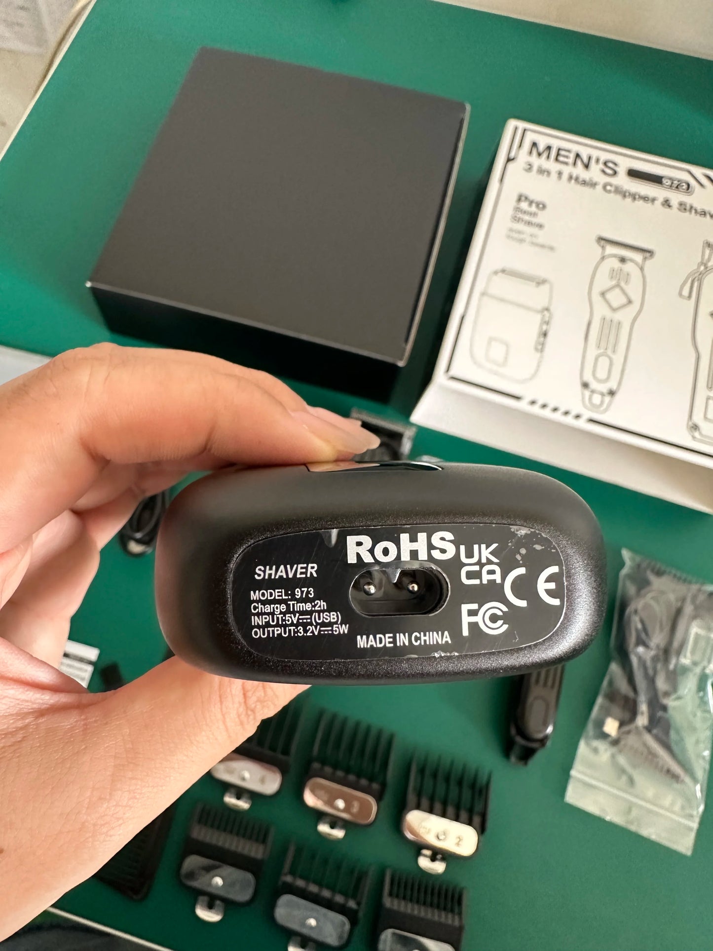 NEW Resuxi 973 3 in 1 Professional Electric Hair Clipper Shaver Set Hair Trimmer Men's Electric Shaver Hair Cutting Machine